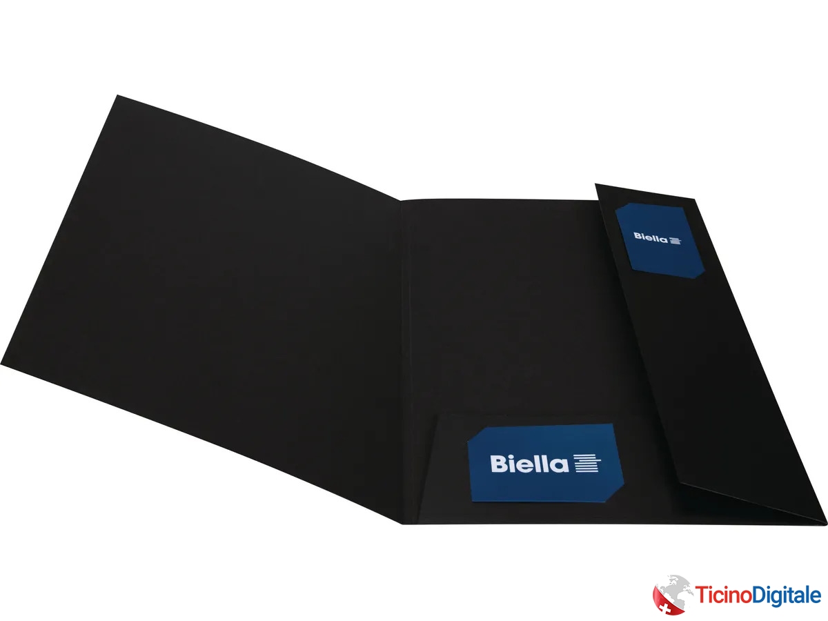 Cartella per presentazioni BIELLA di colore nero