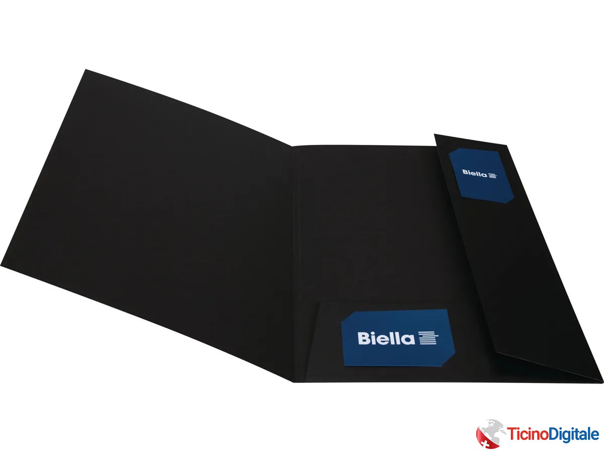 Cartella per presentazioni BIELLA di colore nero