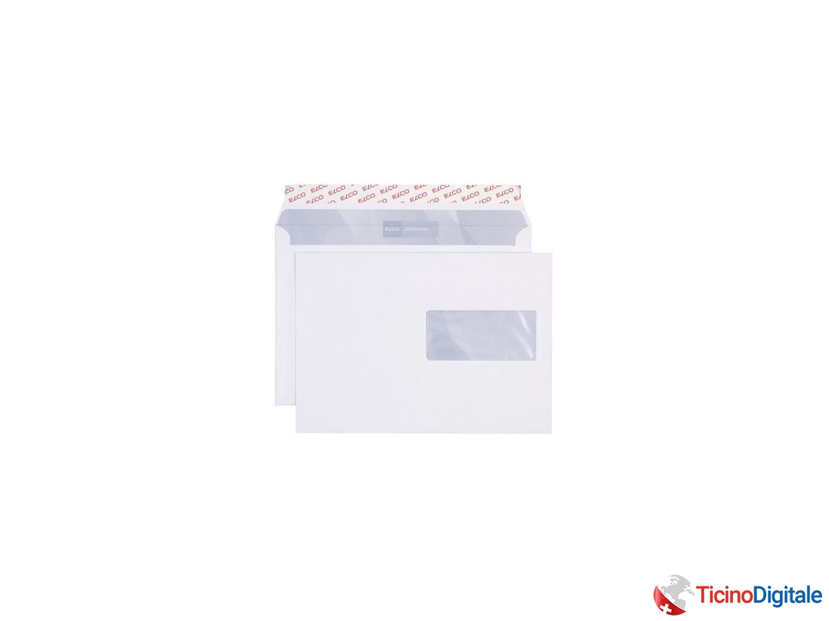 ELCO Buste Premium fin. destra C5 32896 100g bianco, colla 500 pezzi
