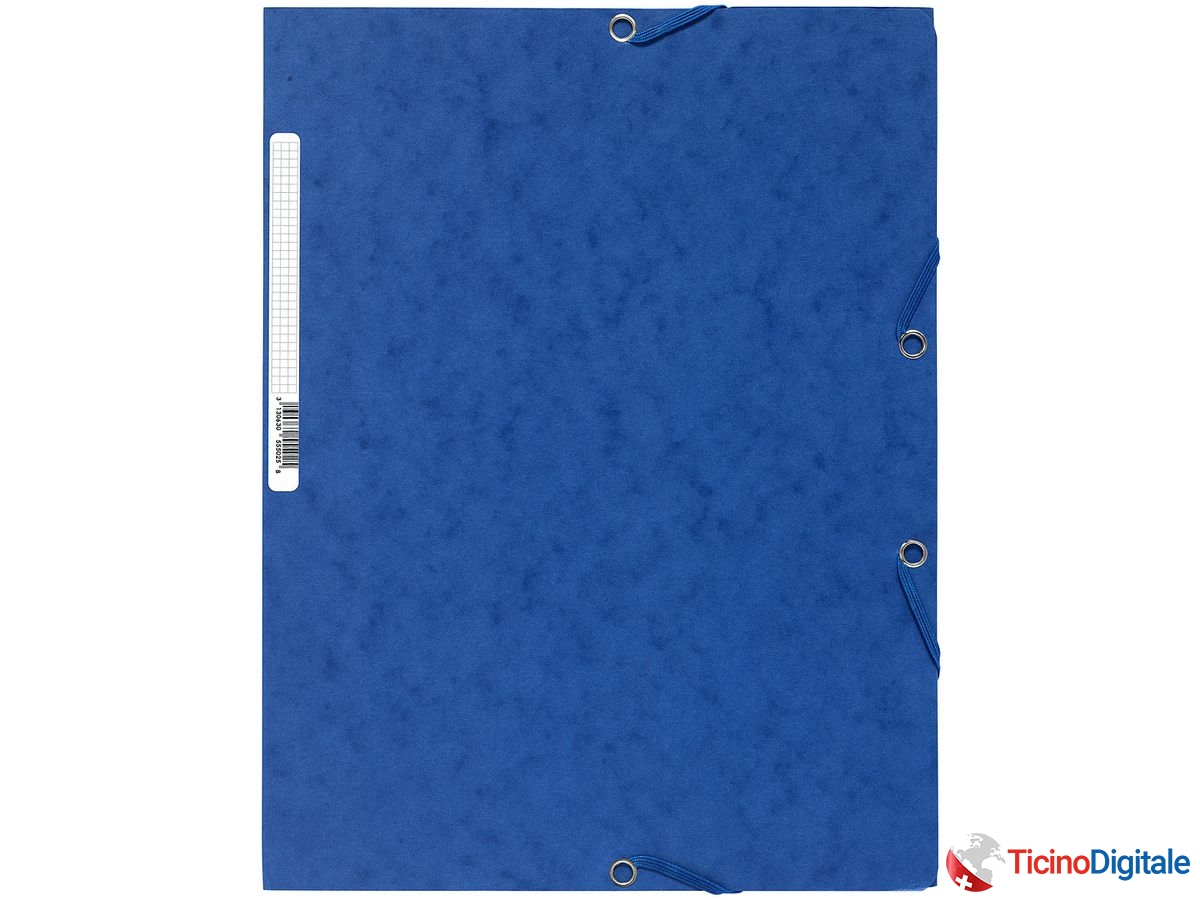 EXACOMPTA Cartellina con elastico A4 55502E blu