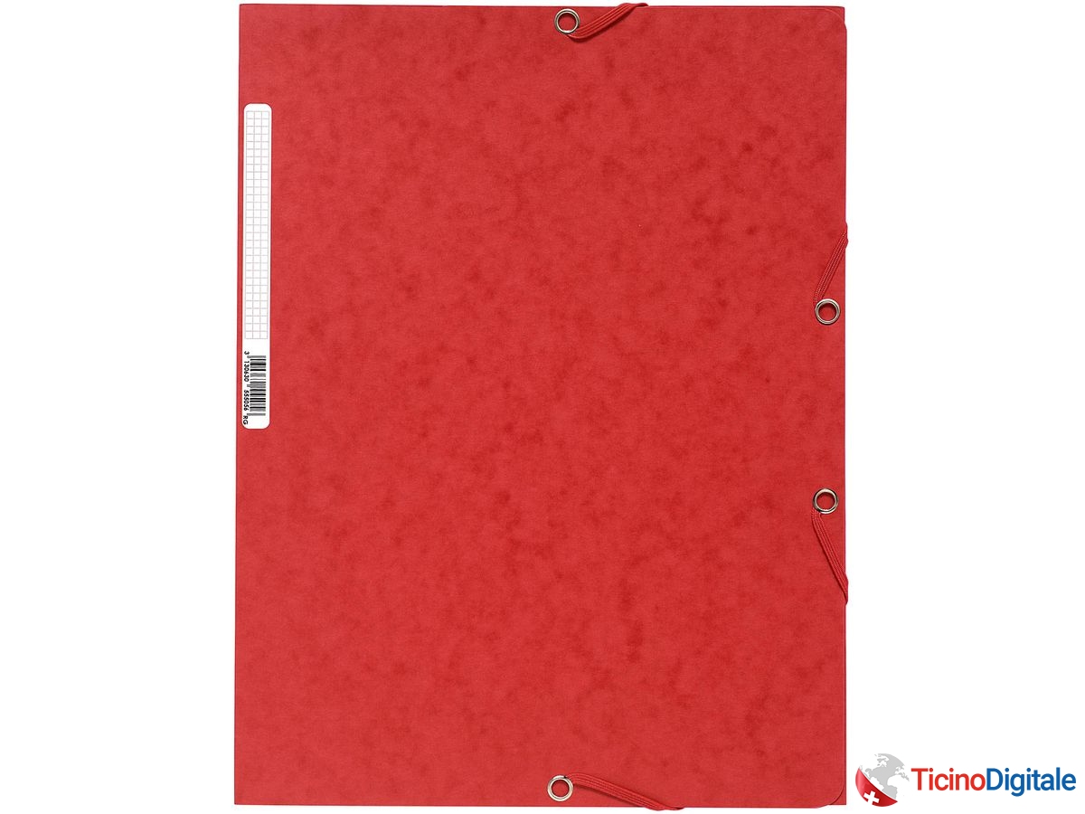 EXACOMPTA Cartellina con elastico A4 55505E rosso