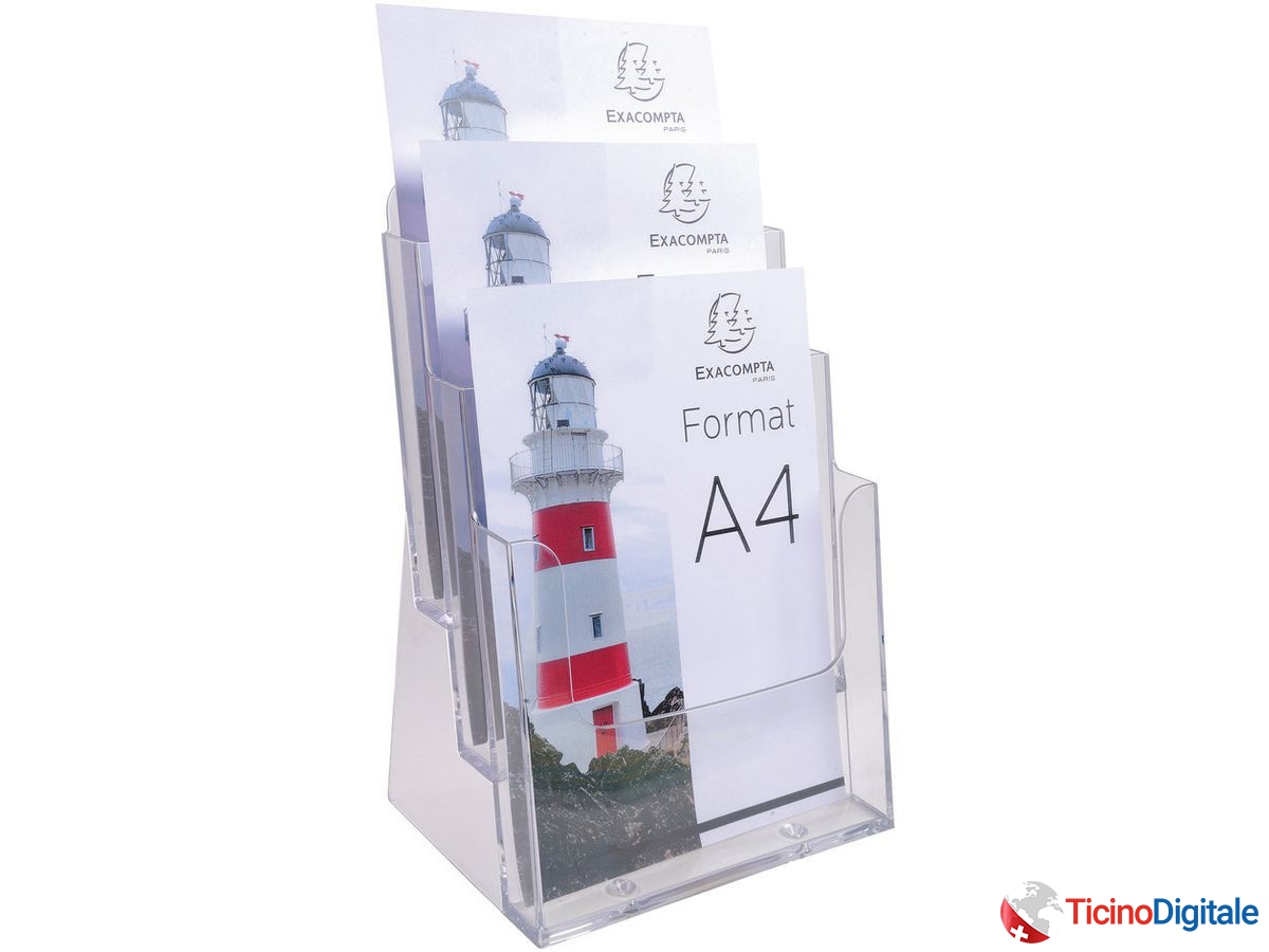 EXACOMPTA Porta prospetti A4 74158D trasparente 155x237x339mm