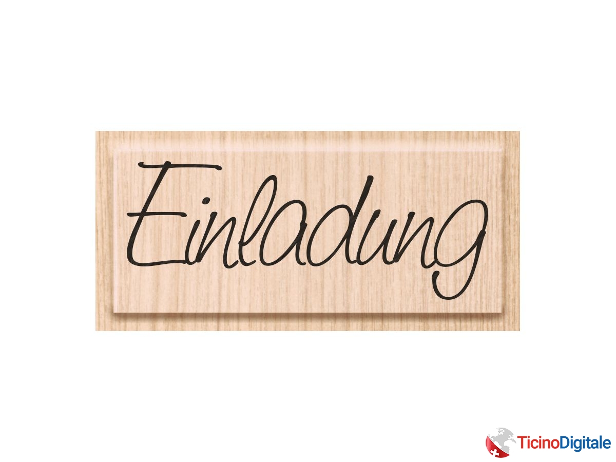 HEYDA Timbro Einladung 6x2.5cm 211800300 di legno