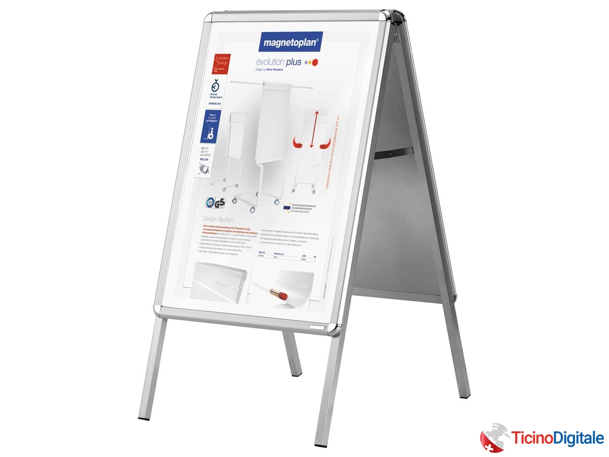 MAGNETOPLAN Vetrinetta DIN A0 00017 guadro da piegatura 886x1234mm