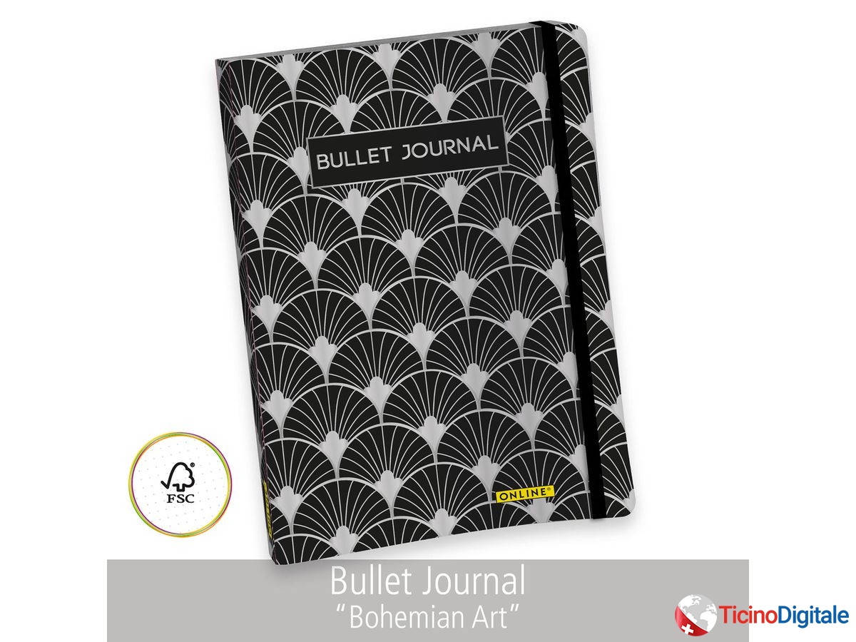 ONLINE Bullet Journal A5 02249 Bohemian Art 96 sheets