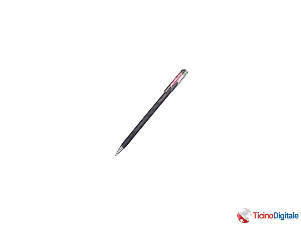 Penna Roller della PENTEL con inchiostro gel glitterato rosso da 1.0mm