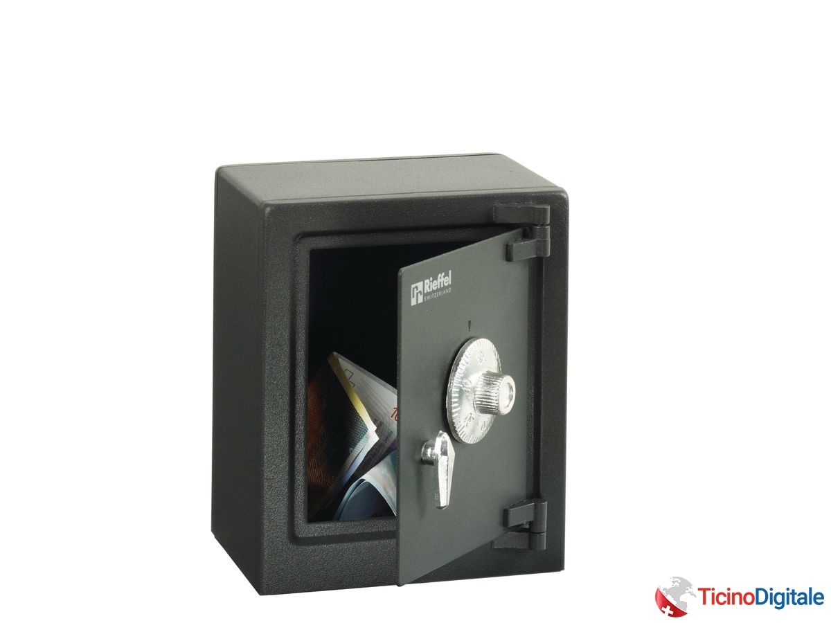 RIEFFEL Cassaforte Mini-Safe My first Safe bloccabile 13,5x11x8cm
