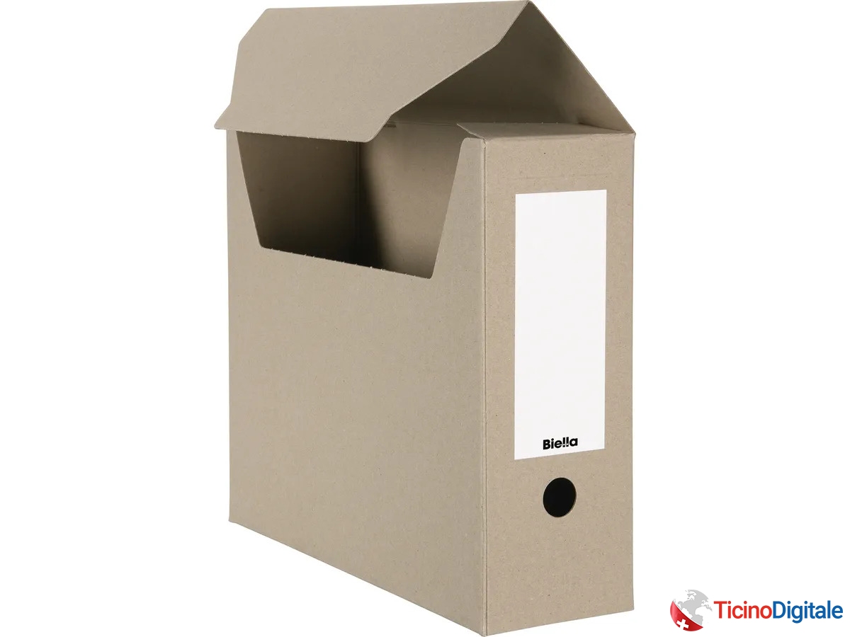 Scartola por archivio A4 dela BIELLA  di colore beige da 10 pezzi