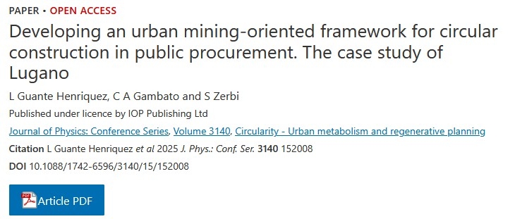 Urban mining per l'edilizia circolare negli appalti pubblici