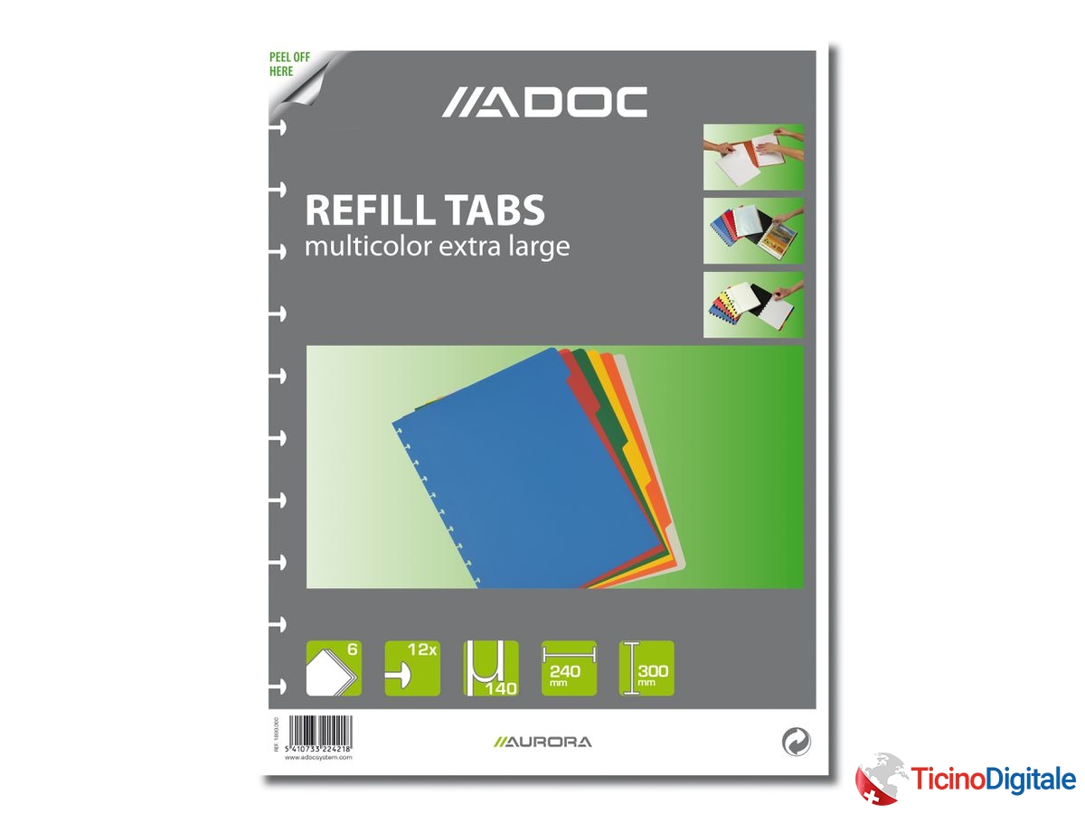 ADOC Indice A4 1899.060 6 colori, 1-6