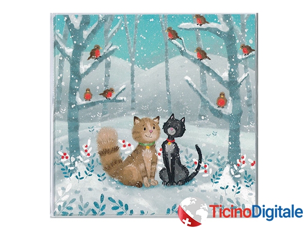 Barraud xmas card Animals in the Forest