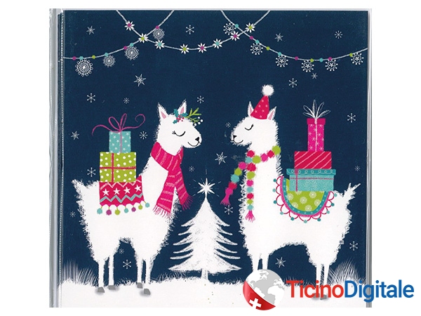 Barraud xmas card Lama