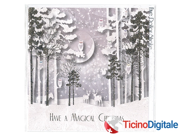 Barraud xmas card Snowfall and Moonlight