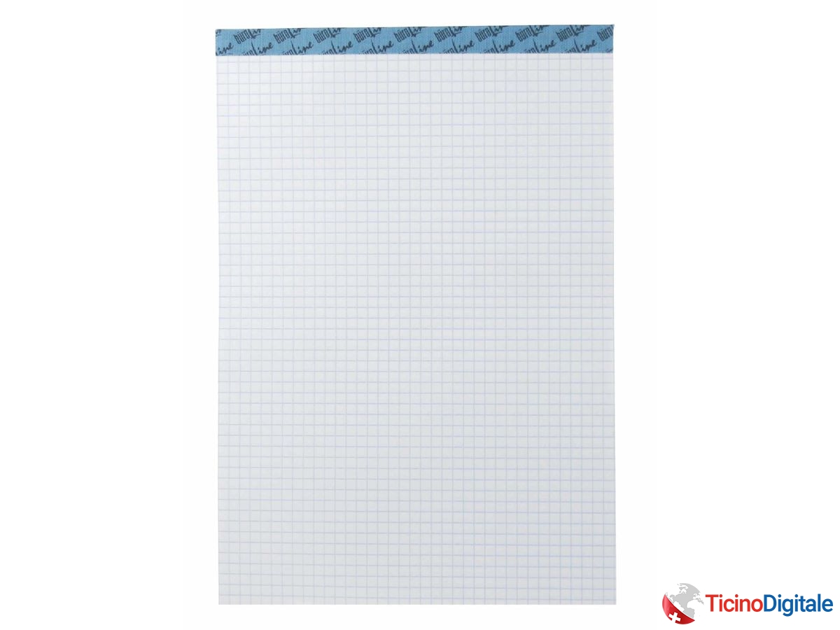 BÜROLINE Blocco ufficio bianco A5 543195 quadr.,4mm,...