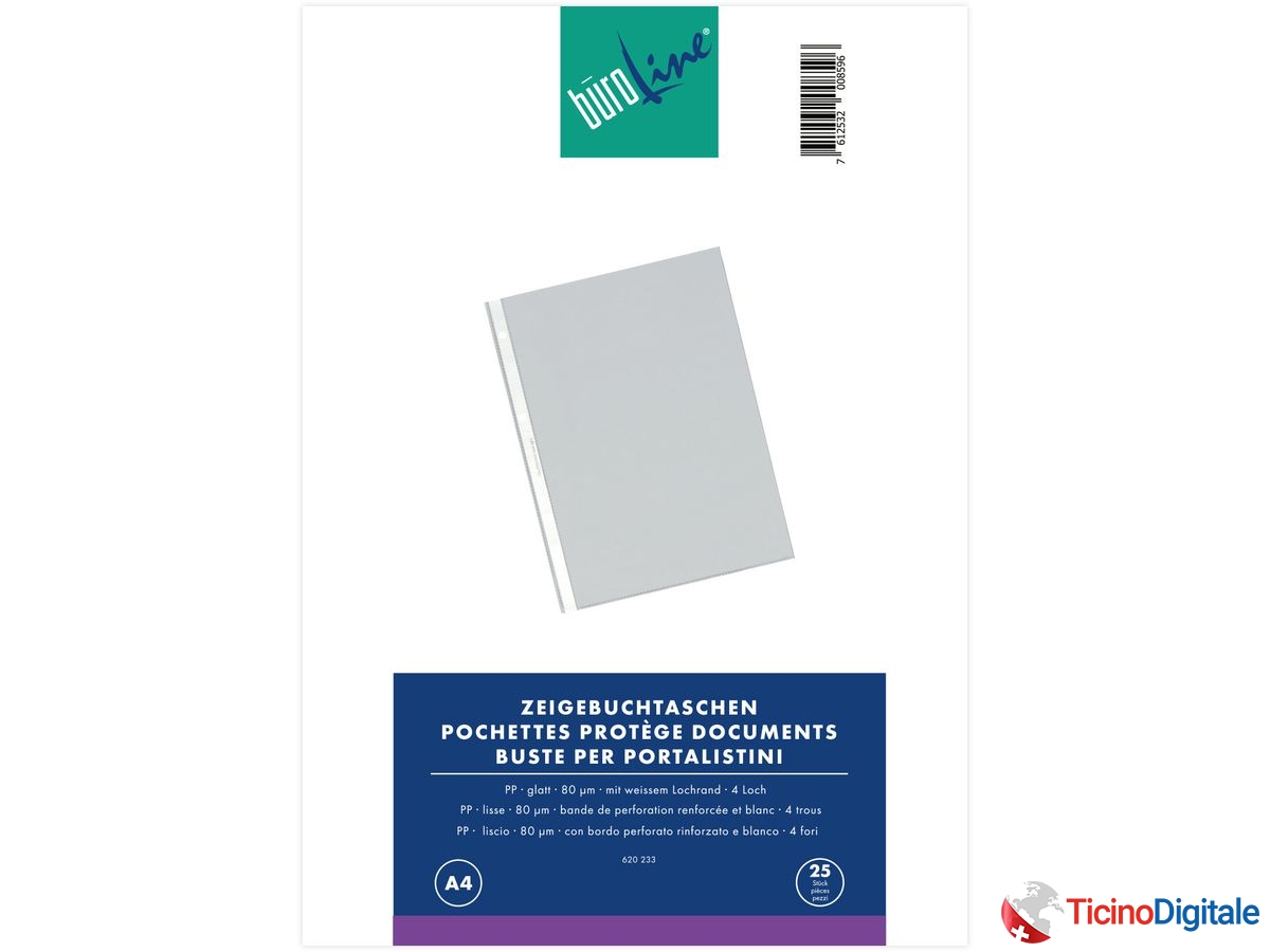 BÜROLINE Buste per portalistini PP A4 620233...