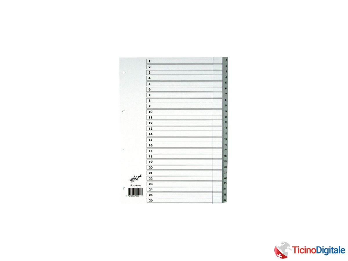 BÜROLINE Registro PP grigio A4 570997 1-52