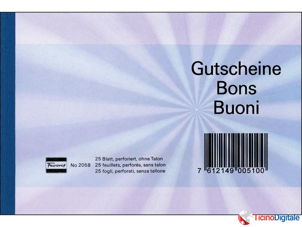 Buoni della FAVORIT blu 25 fogli?
