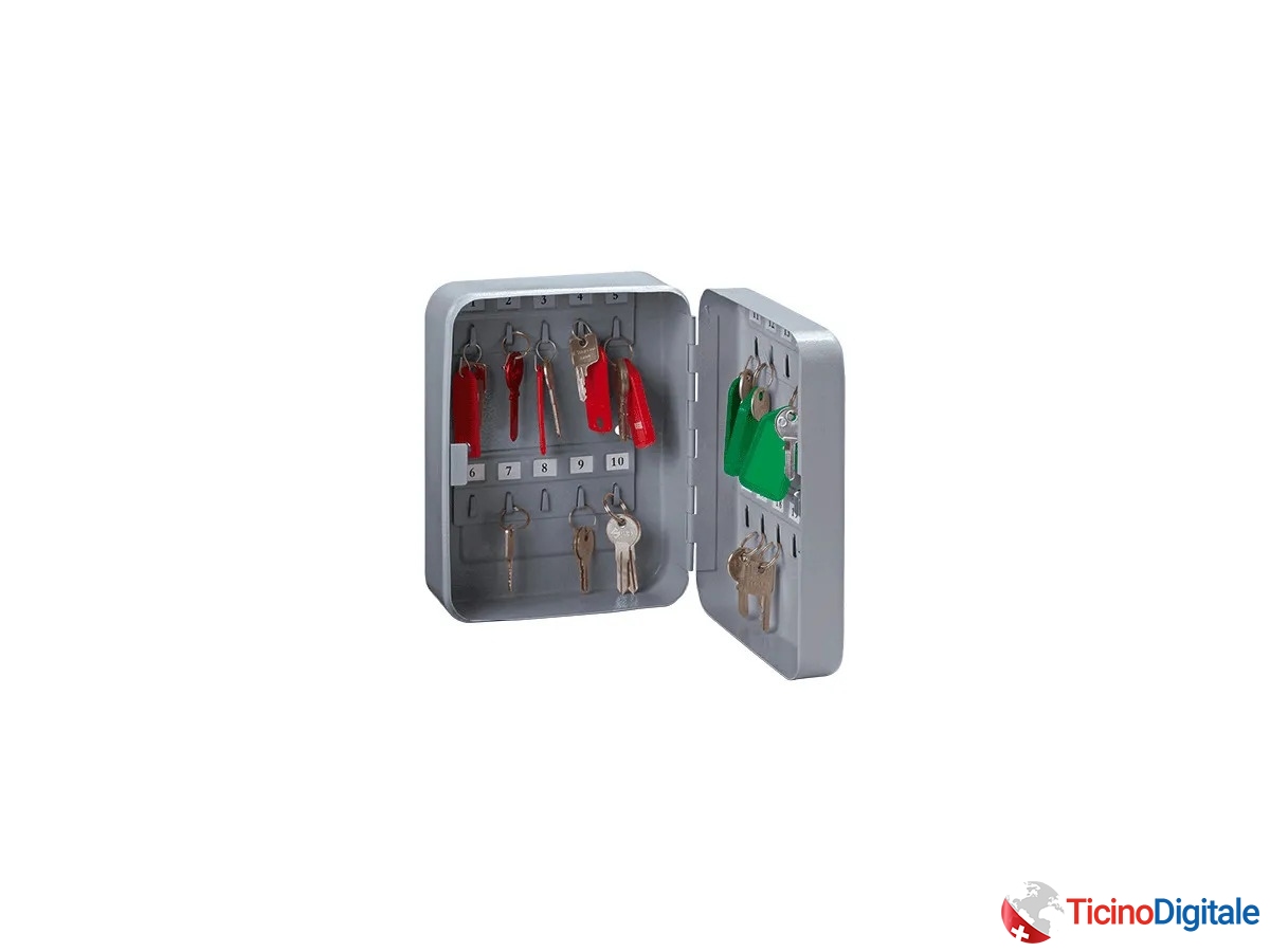 Cassette portachiave RIEFFEL SWITZERLAND in argento...