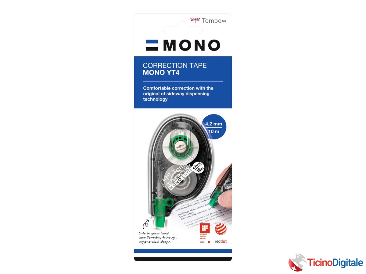 Correttore Roller della TOMBOW  da 4.2mmx10m Monocromatico
