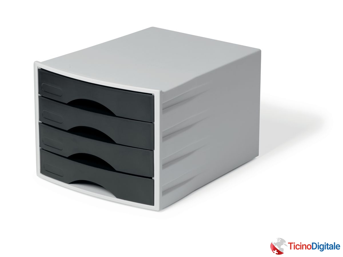 DURABLE Vasc. portadoc. ECO -C4 776201 nero, 4 cassetti