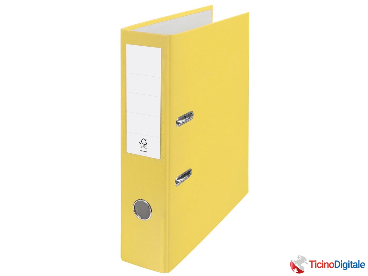 ESSELTE Classatore CH standard 7.5cm 624542 giallo A4