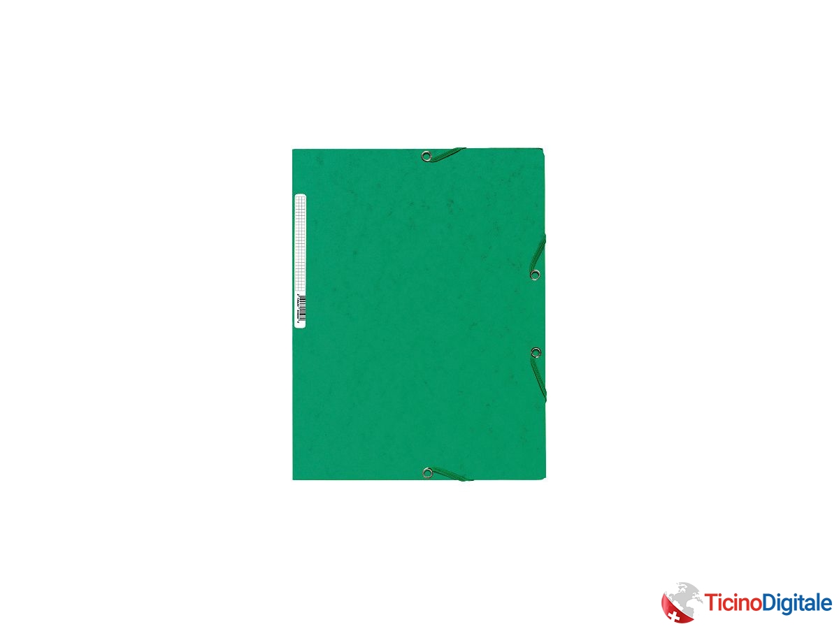 EXACOMPTA Cartellina con elastico A4 55503E verde