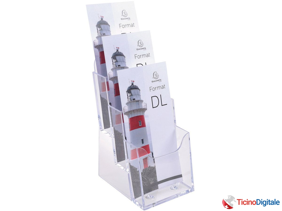 EXACOMPTA Porta prospetti 1/3 A4 73158D trasparente...