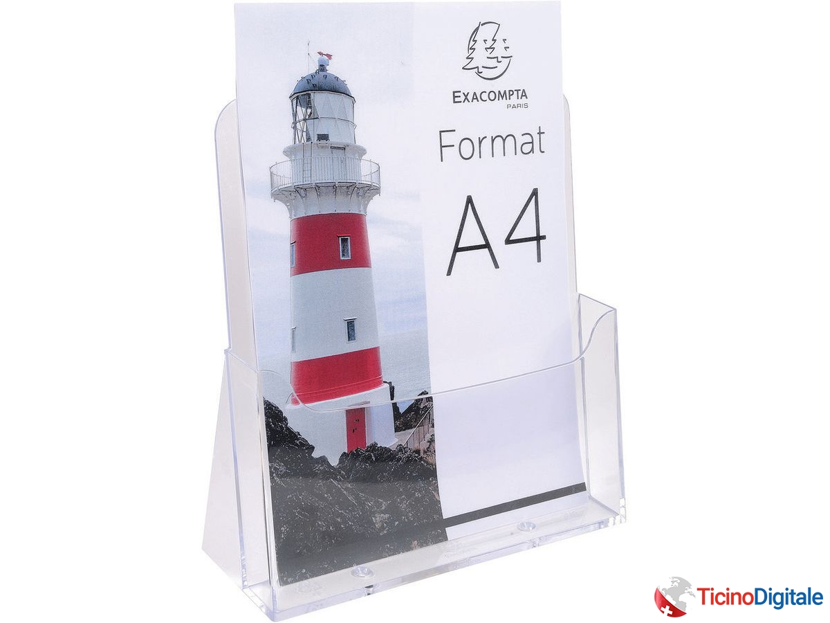 EXACOMPTA Porta prospetti A4 74058D trasparente 85x235x247mm