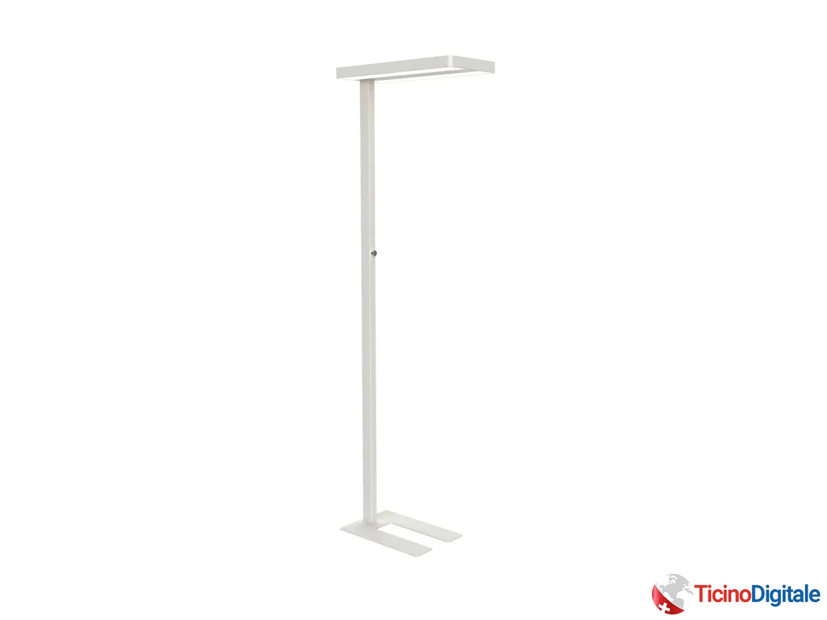 Lampada a stelo LED della MAUL regolabile di colore bianco