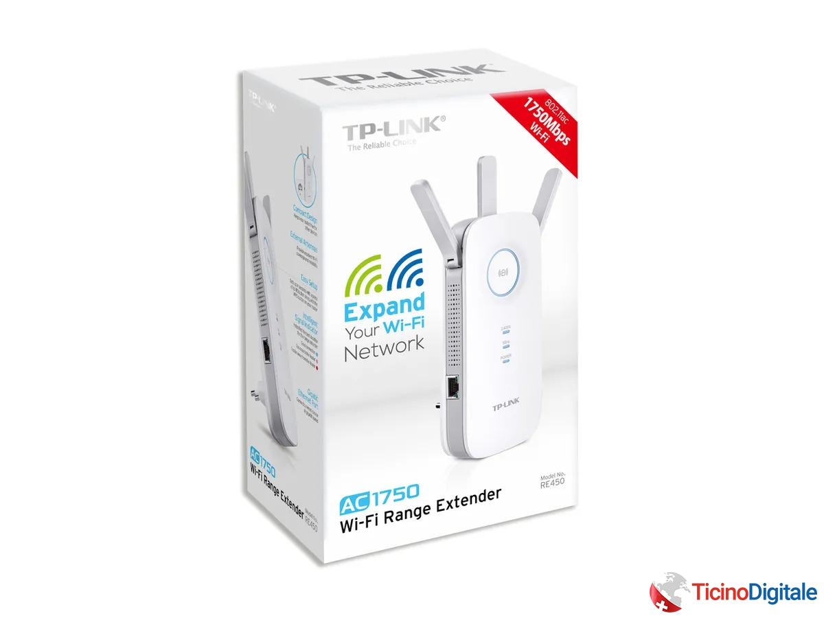 Repeater Dual Band Wlan della TP-LINK AC1750