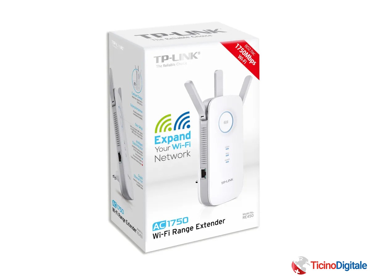 Repeater Dual Band Wlan della TP-LINK AC1750