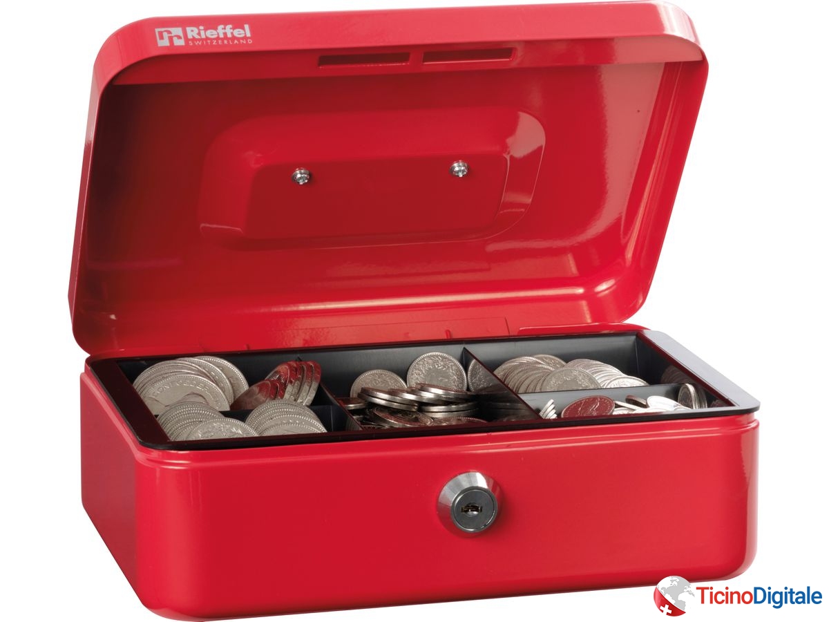 RIEFFEL Cassetta soldi Valorit VTGK2ROT 7,7x20,7x15,7cm...