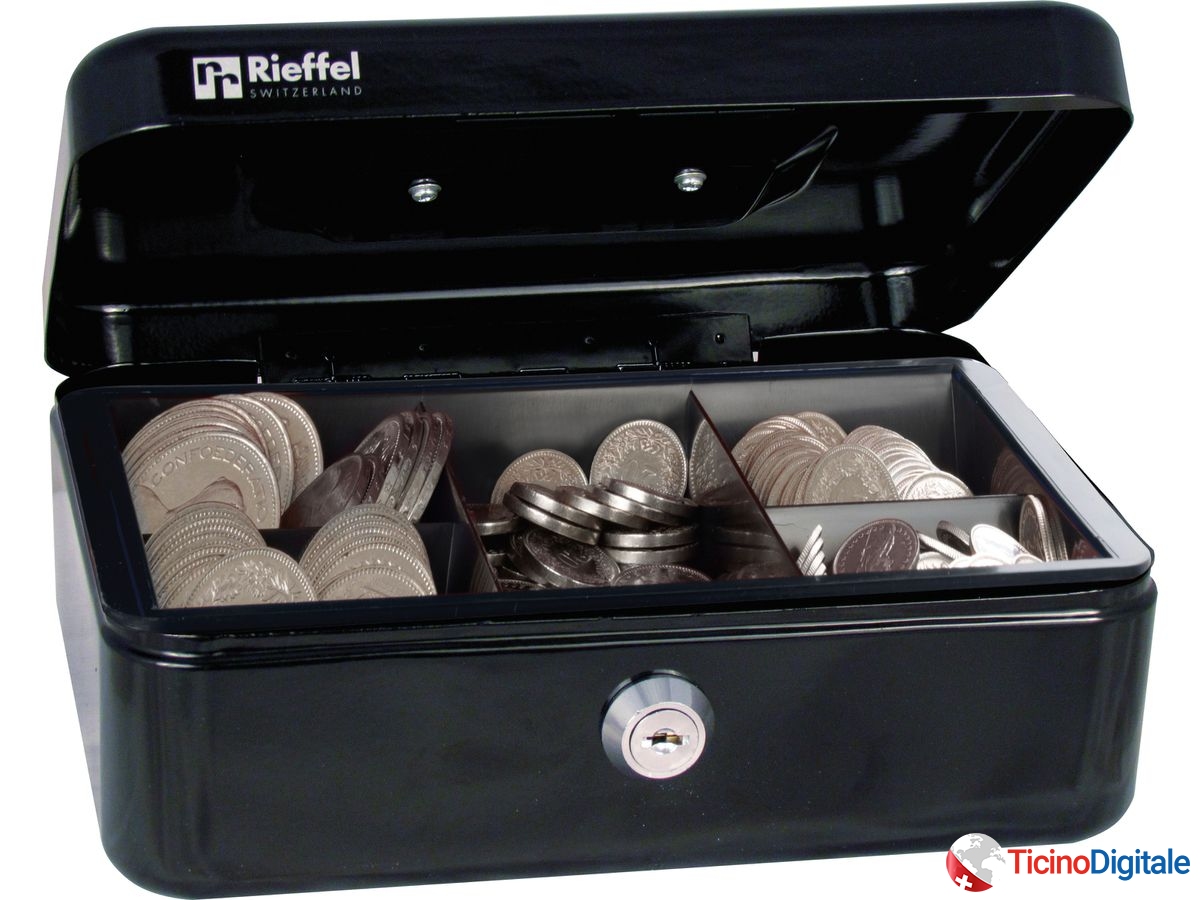 RIEFFEL Cassetta soldi Valorit VTGK2SCHW 7,7x20,7x15,7cm...