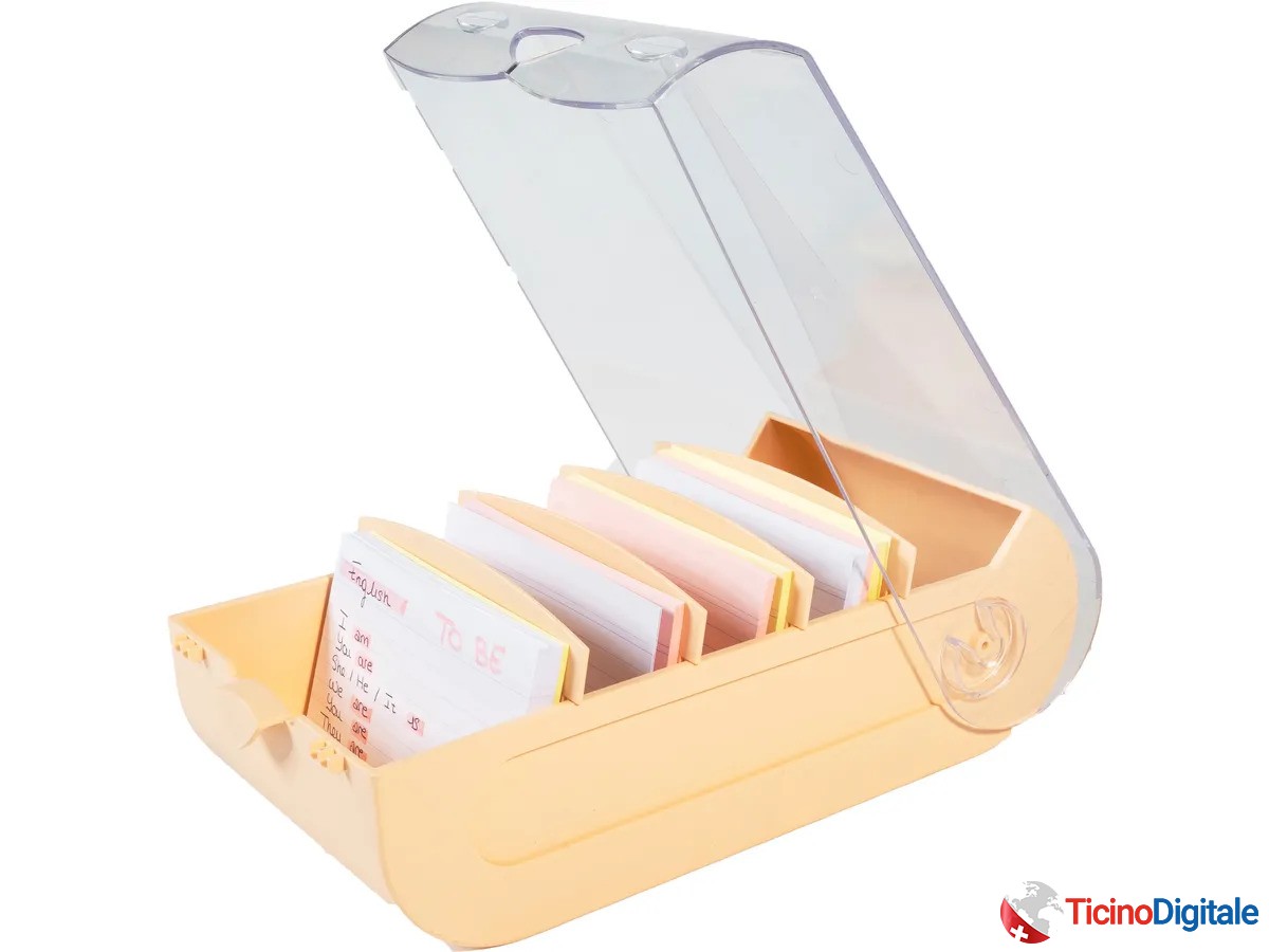 Schedario Bunny Box  della EXACOMPTA in rosso...