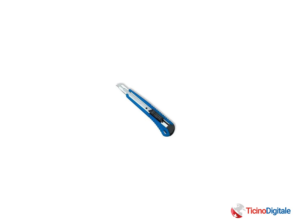 Taglierino (cutter) da 9 mm della DAHLE di colore blu