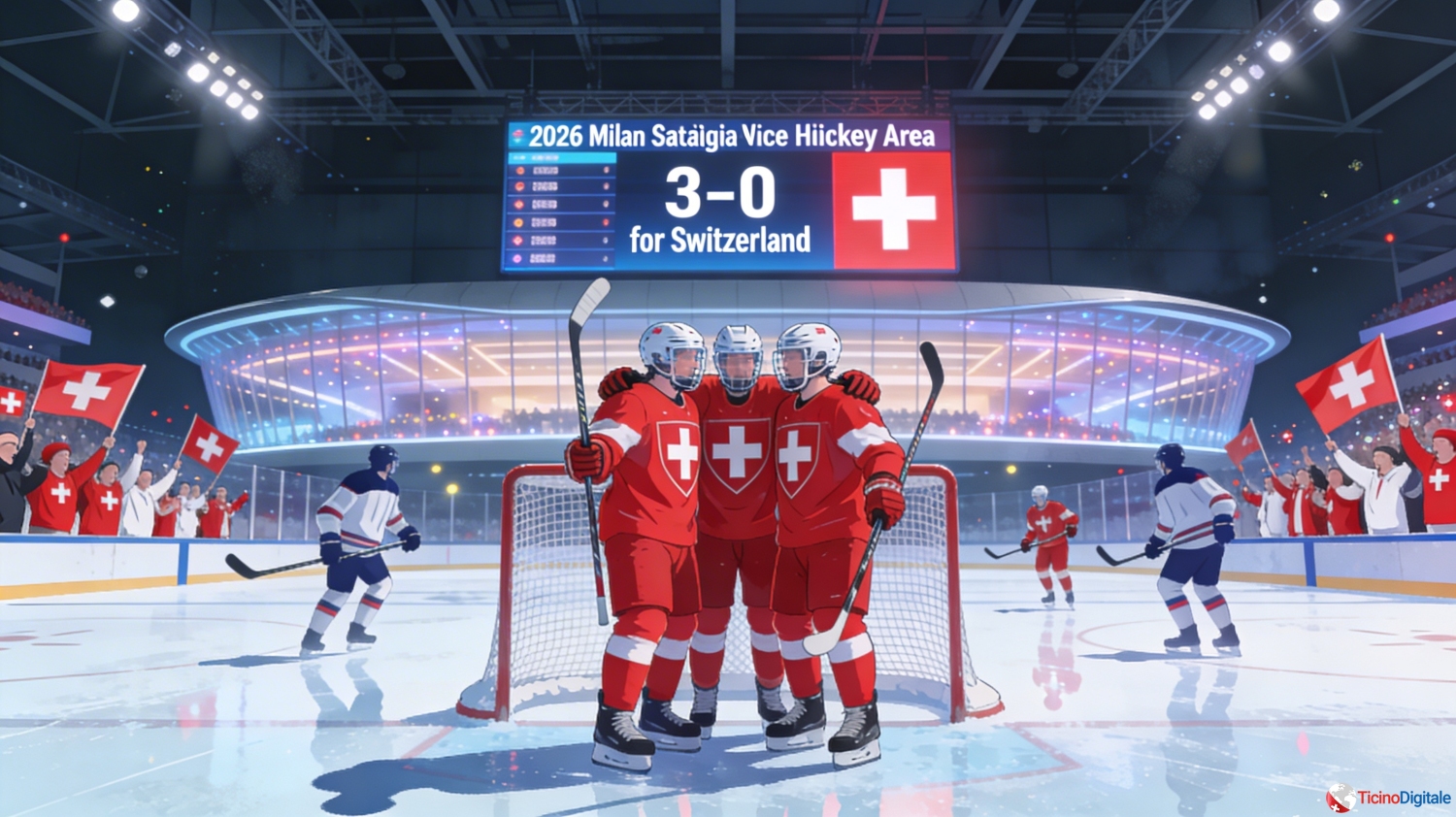 Giochi Olimpici di Milano-Cortina 2026: Svizzera di hockey trionfa 3–0 ai playoff
