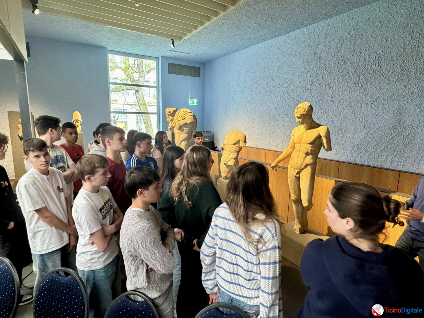 La classe prima in visita di istruzione a Basilea