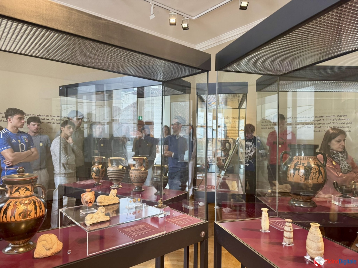 La classe prima in visita di istruzione a Basilea
