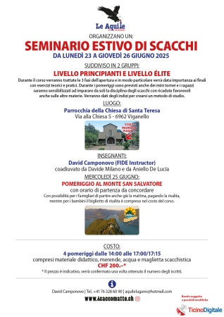 Seminario estivo di scacchi