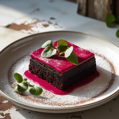 Brownie al Cioccolato e Barbabietola Senza Zucchero