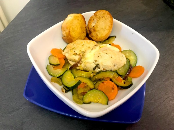 Secondo piatto: Involtini di pollo con verdure